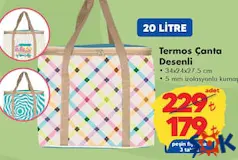 DESENLİ TERMOS ÇANTA 20 LİTRE DESENLİ TERMOS ÇANTA 20 LİTRE